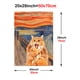 thumbnail image 1 of 1pc Screaming Cat With Fluid Sky Canvas Painting Posters, Funny Animal No Frame Printed Wall Art Pictures, Home & Room Decoration, 1 of 5