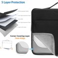 thumbnail image 2 of Funda protectora para portátil de 15, 15,6 y 16 pulgadas, funda para maletín, funda para portátil compatible con MacBook Pro de 15 a 16 pulgadas, HP ASUS Dell Lenovo Ace, color negro, 2 of 5