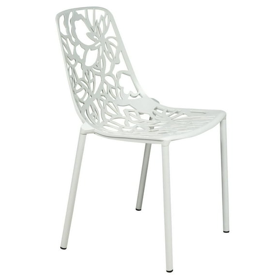Modern Aluminum Accent Chair - Art Deco Design Outdoor Patio Furniture