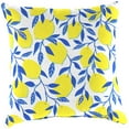 thumbnail image 5 of Jordan Manufacturing 14" x 14" Lemon Yellow Fruit Square Outdoor Throw Pillow (2 Pack), 5 of 9