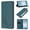 Dark Green, variant on Case for BLU View 5 Pro, Shockproof PU Leather Flip Wallet Case with RFID Block Card Slots Stand Magnetic Phone Cover for BLU View 5 Pro, Black