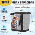 thumbnail image 2 of Bolsa Hielera Termica Grande, Refrigerador Suave Plegable con Correa para el Hombro, Hielera Portatil A prueba de fugas Aislada Reutilizable para Playa, Viajes, Compras, Camping, 2 of 4