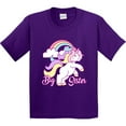 thumbnail image 3 of Inktastic Big Sister Unicorn Youth T-Shirt, 3 of 5