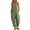 Army Green, variant on Women Fashion Cotton Linen Adjustable Strap Wide Leg Dungaree Jumpsuit Daily Outfit Overall