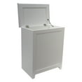 thumbnail image 2 of Redmon 11.25 x 18 x 23.25 Inch Contemporary Shaker Style Hamper, White, 2 of 4