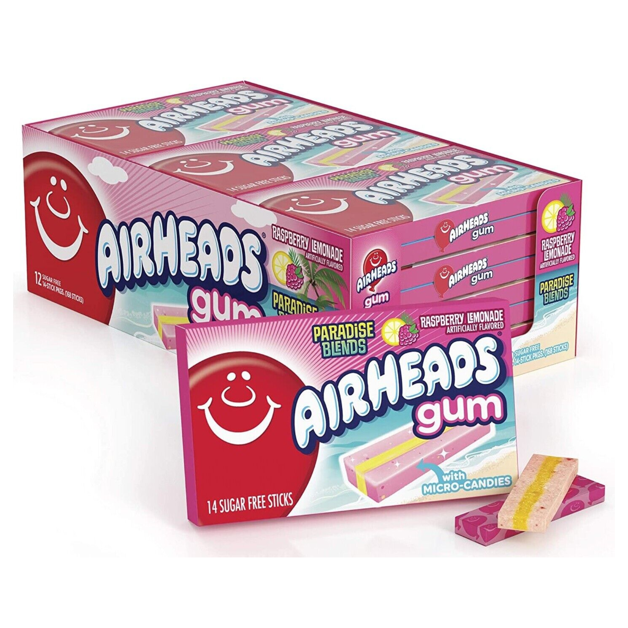 Airheads Candy, Chewing Gum, RASPBERRY LEMONADE Flavor MICRO