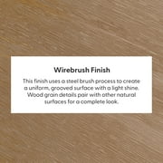 Plank+Beam 72 Modern Dining Table for 6, Solid Wood Rectangular Dining Table for Kitchen/Dining Room, Pecan Wirebrush