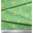 thumbnail image 3 of Soimoi Green Poly Georgette Fabric Boxes & Coffee Cups Decor Fabric Printed Yard 42 Inch Wide, 3 of 3