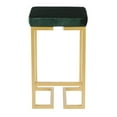 thumbnail image 6 of Midas 26" Contemporary-Glam Counter Stool in Gold with Green Velvet Cushion by LumiSource - Set of 2, 6 of 7