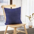 thumbnail image 5 of LALILO Throw Pillow Covers Navy Blue And White Tartan Plaid Cushion Cover 18" x 18", 2 Pack, 5 of 6