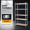 thumbnail image 4 of MasterSpec 5-Tier Garage Shelving 1500x700x300mm Warehouse Rack Shelf Storage Rack Garage Shelves, 4 of 12