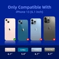 thumbnail image 3 of Compatible with iPhone 13 Case, [Drop Protection] [Anti-Scratch] Shockproof Liquid Silicone Anti-Fingerprint Cover with Microfiber Lining Phone Case for iPhone 13 6.1" (2021), Klein Blue, 3 of 13