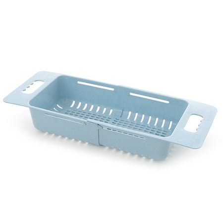

1 Pcs Collapsible Over The Sink Colander Dish Fruit Vegetable Strainer Drainer Basket for Kitchen New