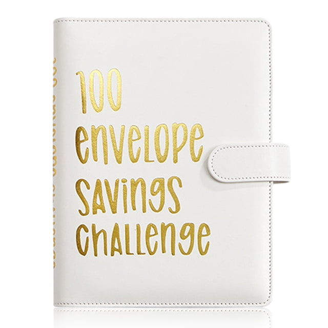 Carpeta de desafío de 100 sobres, una forma fácil y divertida de ahorrar $5050, carpeta de desafío de ahorro con presupuesto, carpeta de desafío de ahorro con presupuesto