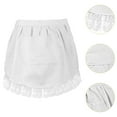 thumbnail image 6 of Zxpjkyu Waist Apron Lace Half Apron for Women Girl,Waitress Apron Server Aprons for Cafe White, 6 of 9