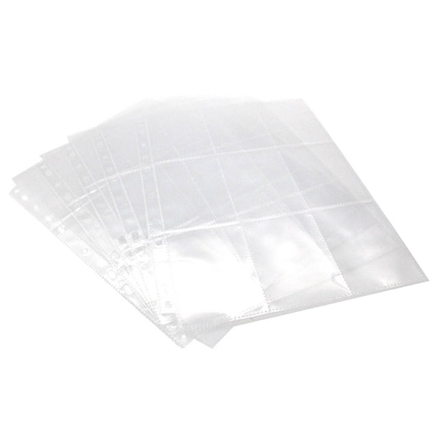 SHOWERORO 50pcs Clear Trading Card Sleeves Transparent Cards Organizer Acid For Collecting And Storing