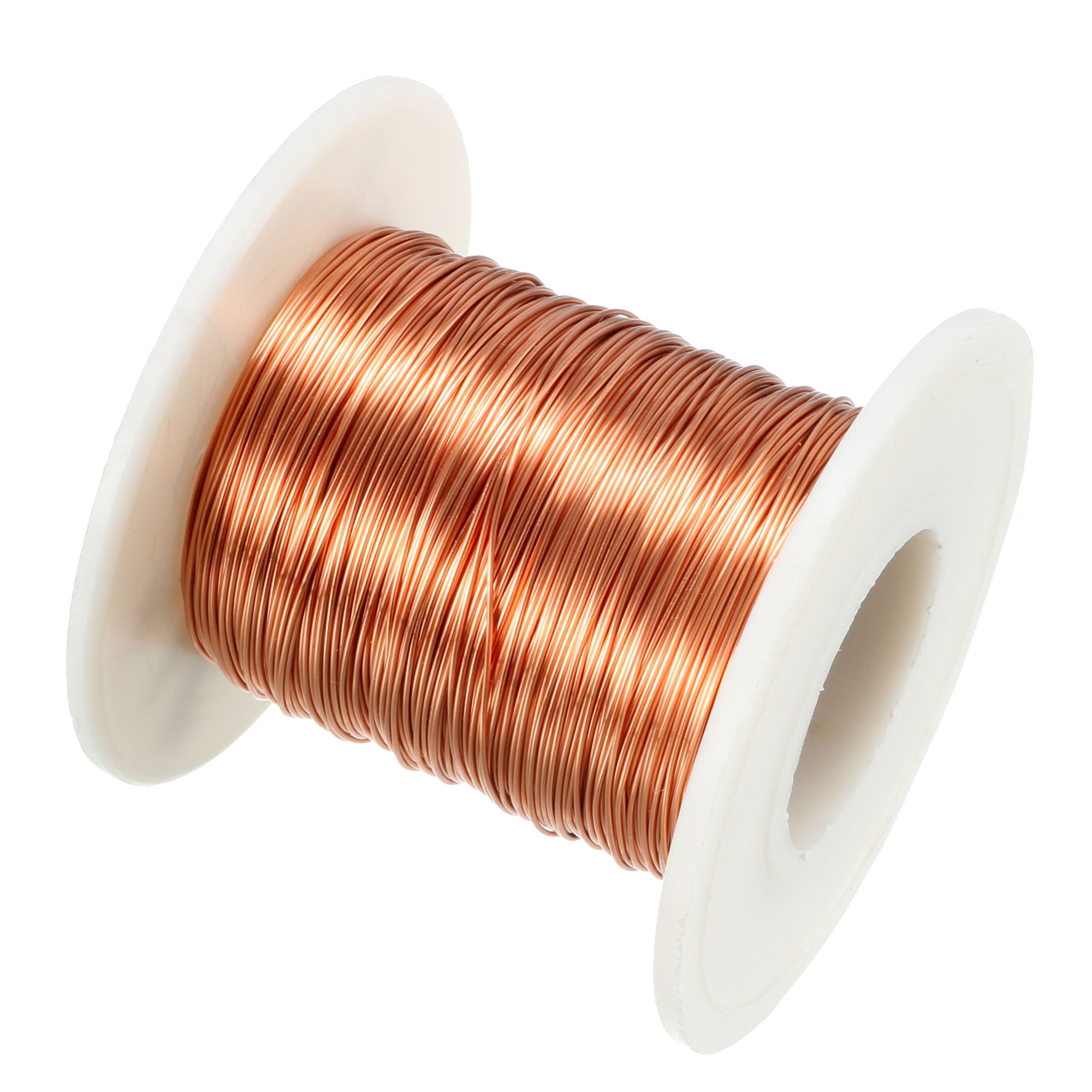 25 AWG Gauge Enameled Copper Magnet Wire 1.0 lbs 1012' Length 0.0188" 155C Red 