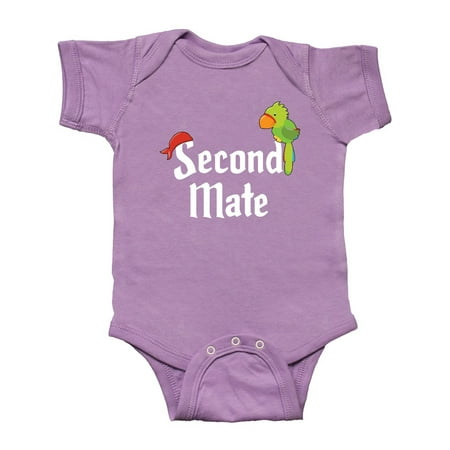 

Inktastic Second Mate pirate with parrot and bandanna Gift Baby Boy or Baby Girl Bodysuit