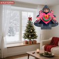 thumbnail image 3 of Festive Metal Hanging Christmas Tree Wind Spinner - Heart & Flower Design Garden Decor for Holiday Cheer Vibrant Colors, 3 of 7