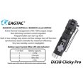 thumbnail image 6 of Eagletac DX3B Clicky Pro Rechargeable Pocket Light - Cool White, 2500 Lumen, 6 of 9