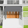 thumbnail image 3 of Renwick Manual 78.7″ L Retractable Awning with Adjustable Angle & Height, Dark Gray, 3 of 8