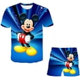 thumbnail image 1 of Baby Mickey Mouse Sets Girls Fashion Disney Suits Summer Short Sleeves Tops Tees + Short Pants 2pcs/Outfits Clothing 1-14 Years12T Gao Jinjia LED, 1 of 2