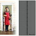 thumbnail image 4 of Everyday Home Magnetic Mesh Screen Door Curtains with Automatic Close, 38 x 80 in., Black, 4 of 7