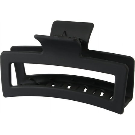 Non-slip Hair Accessory Women Clip Elegant Rectangle Clips Matte Plastic Hairpin Extra Large Claw for Thick Long Ladies Black