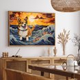 thumbnail image 5 of Thuan Pembroke Welsh Corgi Dog Art Print Canvas, Dog Canvas Wall Art Painting Decor, Dog Pop Art Home Decor Artwork For Bedroom Living Room Bathroom decor, 5 of 6