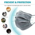 thumbnail image 4 of EcoNesxp Beautiful and elegant gray disposable mask three-layer protective mask dustproof and breathable gray disposable mask three-layer protective mask dustproof and breathable, 4 of 5