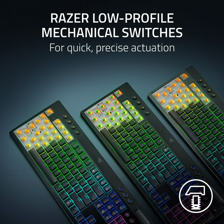 Razer BlackWidow V4 Low-profile HyperSpeed Wireless Mechanical PC