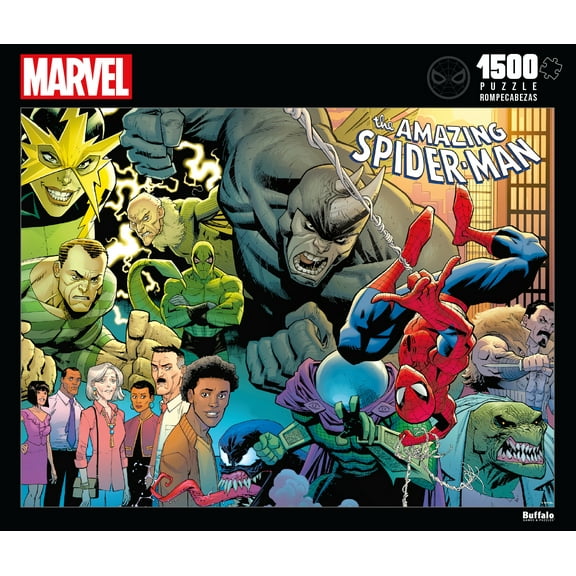 Buffalo Games 1500-Piece Marvel Back to Basics Intelocking Jigsaw Puzzle for Adults Ages 14 