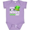 thumbnail image 3 of Inktastic Happy St. Patrick's Day Green Hat and Clovers Boys or Girls Baby Bodysuit, 3 of 5