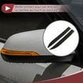 thumbnail image 3 of Unique Bargains 1 Set Car Door Edge Anti-Collision Strip Adjustable Rearview Mirror Door Bumper Protection Black Carbon Fiber, 3 of 8