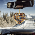 thumbnail image 1 of Adornos navideños para amantes de los libros, adornos de biblioteca en forma de corazón, colgadores para el coche, decoraciones para el hogar, uso versátil, fácil de instalar, 1 of 1