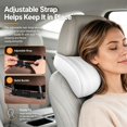 thumbnail image 7 of Car Headrest Neck Pillow, Memory Foam Neck Support Cushion with Breathable Washable Cover, Adjustable Headrest Pillow for Cars, SUVs & Daily Driving, 7 of 7