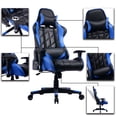 thumbnail image 3 of PRISP Chaise de Gaming avec Dossier Inclinable, Style Course Chaise de Bureau Dossier Haut - Chaise Gamer, 3 of 9