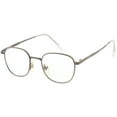 thumbnail image 2 of True Vintage Metal Square Eyeglasses Slim Metal Arms 46mm (Silver Silver / Clear), 2 of 4
