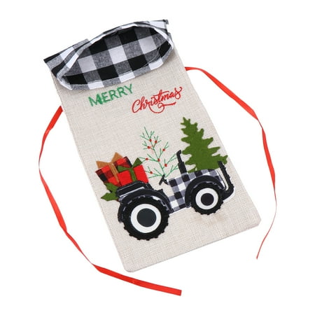 

1 Pc Linen Christmas Wine Bottle Cover Reusable Wine Bottle Protector Bag