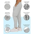 thumbnail image 4 of PURE CHAMP 3 Pack Men's Sweatpants with Zipper Pockets Lightweight Mesh Joggers, 4 of 4