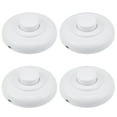 thumbnail image 5 of Uxcell Round Lamp Lights Foot Control ON/Off Footswitch Plastic White 4pcs, 5 of 5