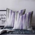 thumbnail image 2 of 18x18 Pillow Covers Set of 2, Purple Gray Throw Pillow Covers Decorative Couch Cushion Case, Vintage Country Abstract Gradient Aesthetic Microfiber Square Pillowcases for Bedroom Car Living Room, 2 of 7