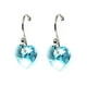 thumbnail image 4 of Aretes Zvezda Heart color Turquoise plata .925 Zvezda ZAR-HEAR10-TURQ, 4 of 4