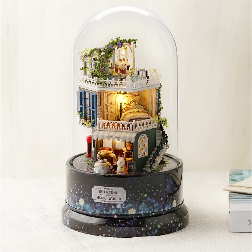 Kit Casa De Muñecas DIY – Restaurante Tipsy Bistro En Miniatura – Maqueta Para Armar Sin Pegamento – Incluye Luz LED Cálida – Regalo Original Para Adultos Y Aficionados