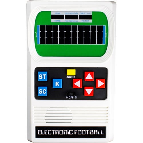 Worlds Coolest Football Game Mattel Electronic Handheld Clip On New 