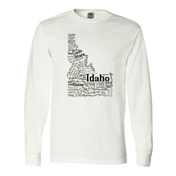 Inktastic Idaho State Word Salad Long Sleeve T-Shirt