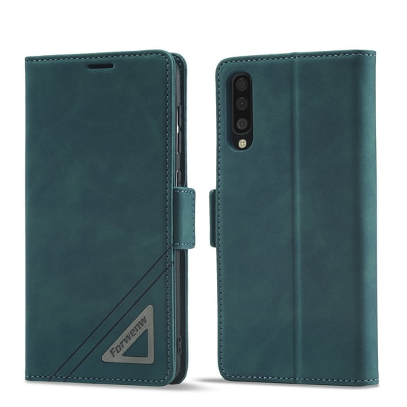 ELEHOLD Wallet Case for Samsung Galaxy A70 4G,Ultra Slim PU Leather and Soft TPU with Shockproof Magnetic Card Slots Flip Case for Samsung Galaxy A70 6.7 inch,Green
