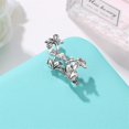 thumbnail image 3 of Pendientes de clip hermosos para mujer joyería de plata 925 shaofei, 3 of 4