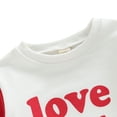 thumbnail image 5 of DHFJKG Newborn Infant Baby Romper Boys Girls Love Letter Print Long Sleeve Bodysuits Valentine's Day Toddler Clothes Crewneck Comfortable Onesie, 5 of 8