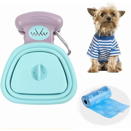 Portable Dog Poop Scooper with Waste Bags for Large & Small Dogs,Heavy Duty Dog Waste Cleaner,Dog Waste Pick Up,Easy to Use for Grass, Dirt, Gravel,Green,M